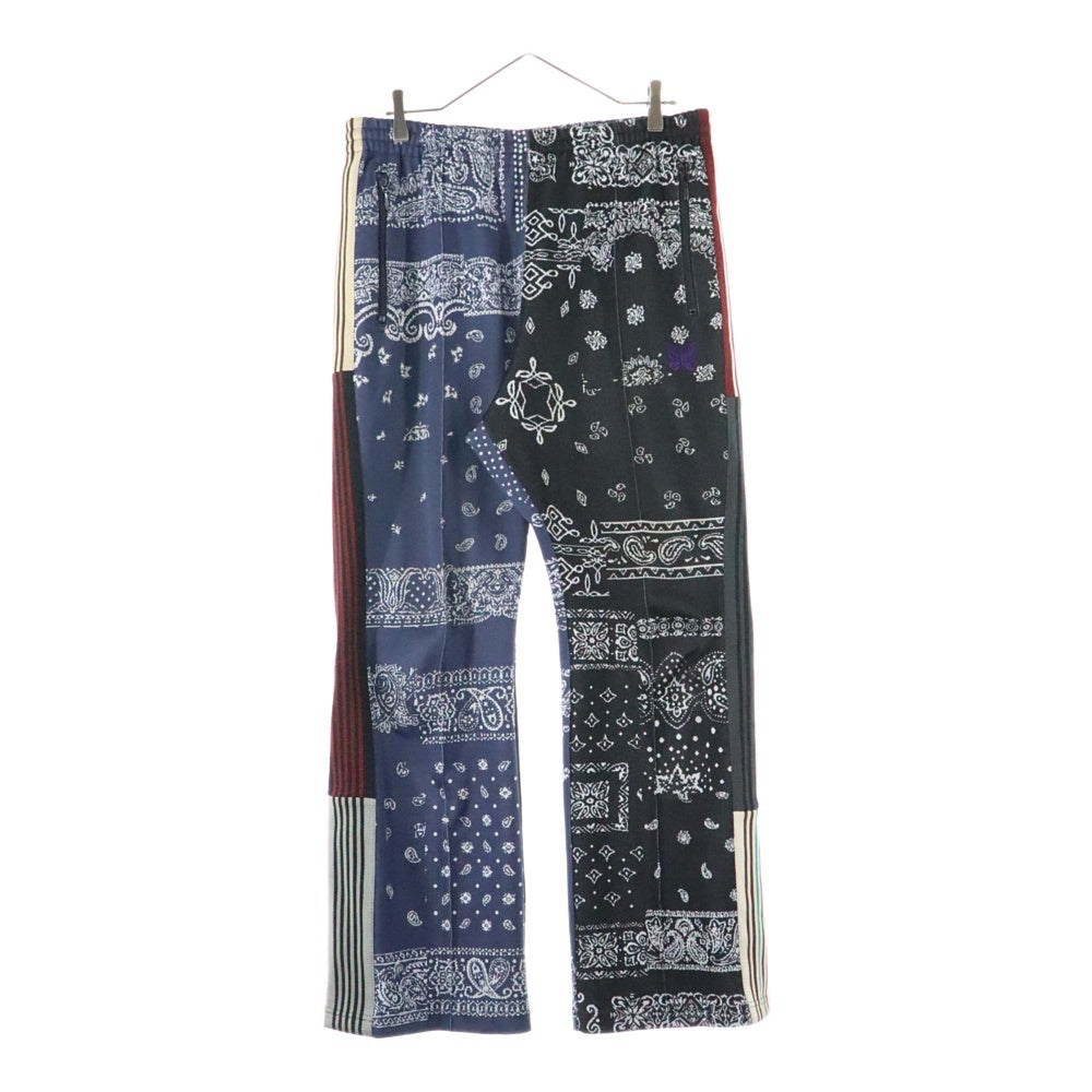 Needles(ニードルス) ×Miyagi Hidetaka Boot-Cut Track Pant ミヤギヒデタカ ブーツカットトラックパンツ ペイズリー総柄サイドラインジャージーフレアパンツ LQ539 マルチ