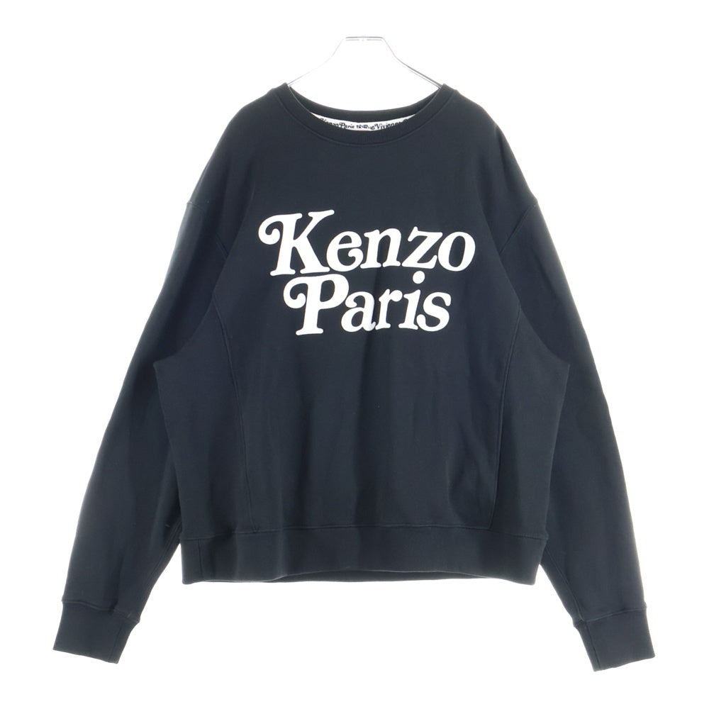 KENZO(ケンゾー) By Verdy Classic Sweat バイベルディー クラシックスウェットトレーナー ロゴフェルト長袖トレーナー FE55SW1464MG-99J ブラック
