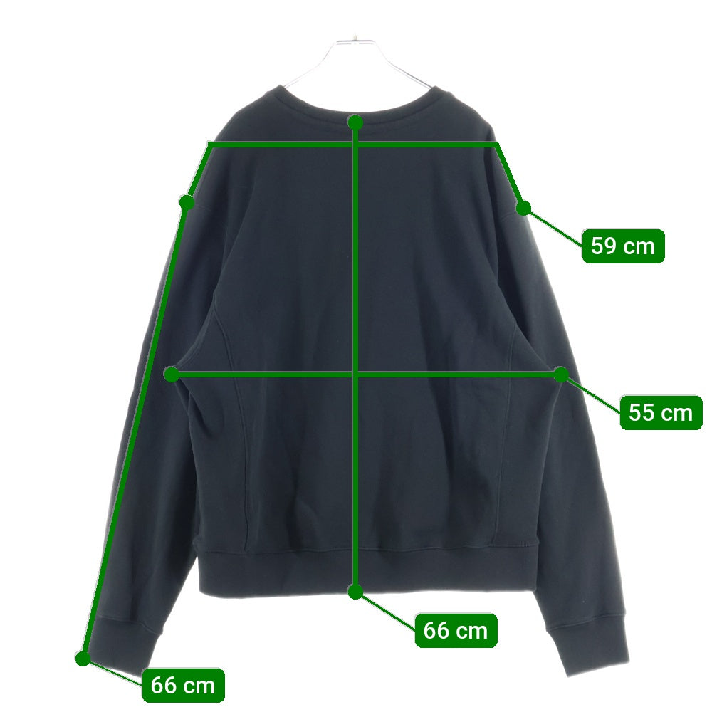 KENZO(ケンゾー) By Verdy Classic Sweat バイベルディー クラシックスウェットトレーナー ロゴフェルト長袖トレーナー FE55SW1464MG-99J ブラック