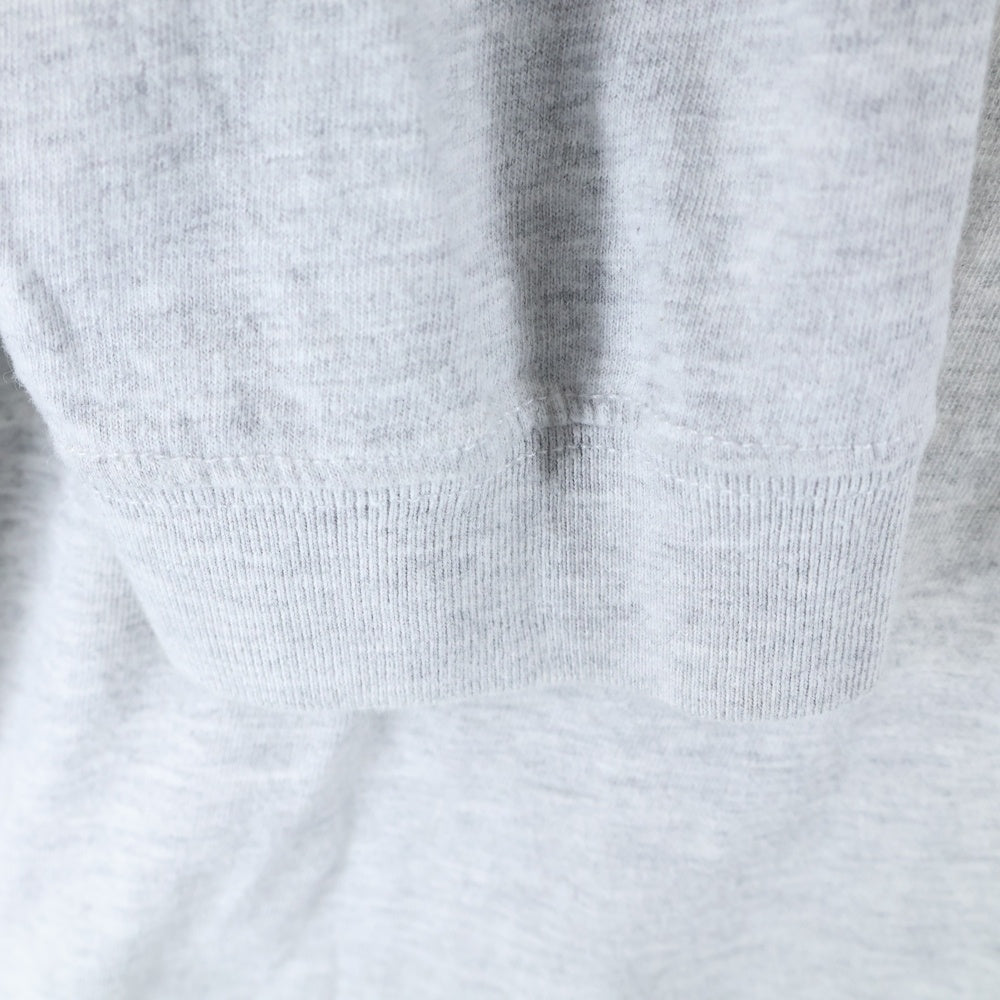 MAISON SPECIAL(メゾンスペシャル ) Early Romance Long Sleeve T-shirt アーリーロマンスロングスリーブTシャツ ロゴプリントクルーネック長袖Tシャツ 21242415308 グレー