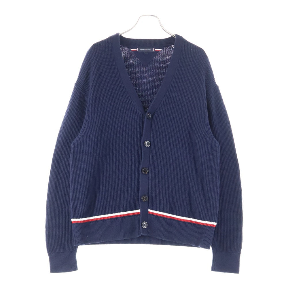 TOMMY HILFIGER(トミーヒルフィガー) Structure Global Stripe Cardigan ストラクチャーグローバルストライプカーディガン ニットカーディガン MW38087 ネイビー