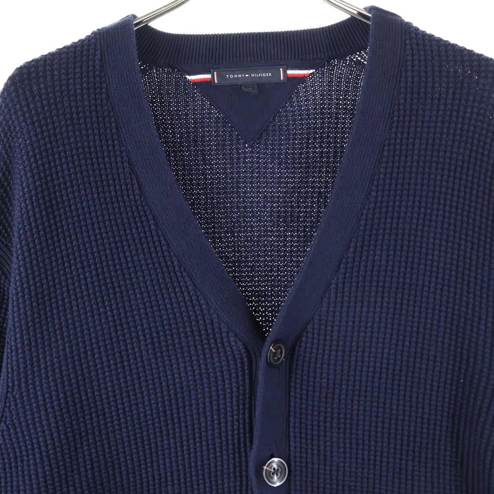 TOMMY HILFIGER(トミーヒルフィガー) Structure Global Stripe Cardigan ストラクチャーグローバルストライプカーディガン ニットカーディガン MW38087 ネイビー