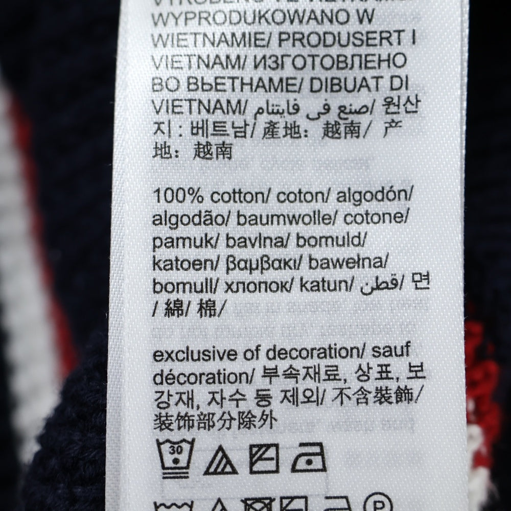 TOMMY HILFIGER(トミーヒルフィガー) Structure Global Stripe Cardigan ストラクチャーグローバルストライプカーディガン ニットカーディガン MW38087 ネイビー