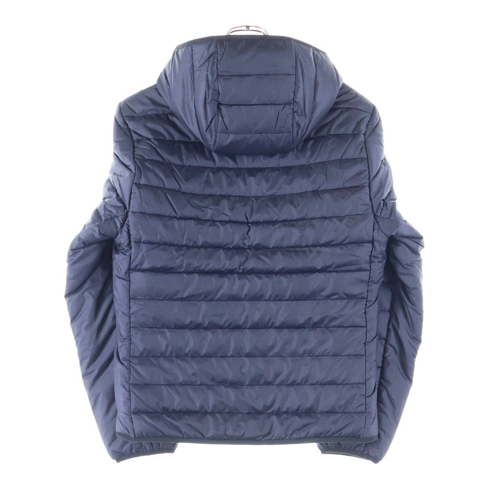 LACOSTE(ラコステ) ジップアップ 撥水 キルテッド フード パフジャケット ネイビー