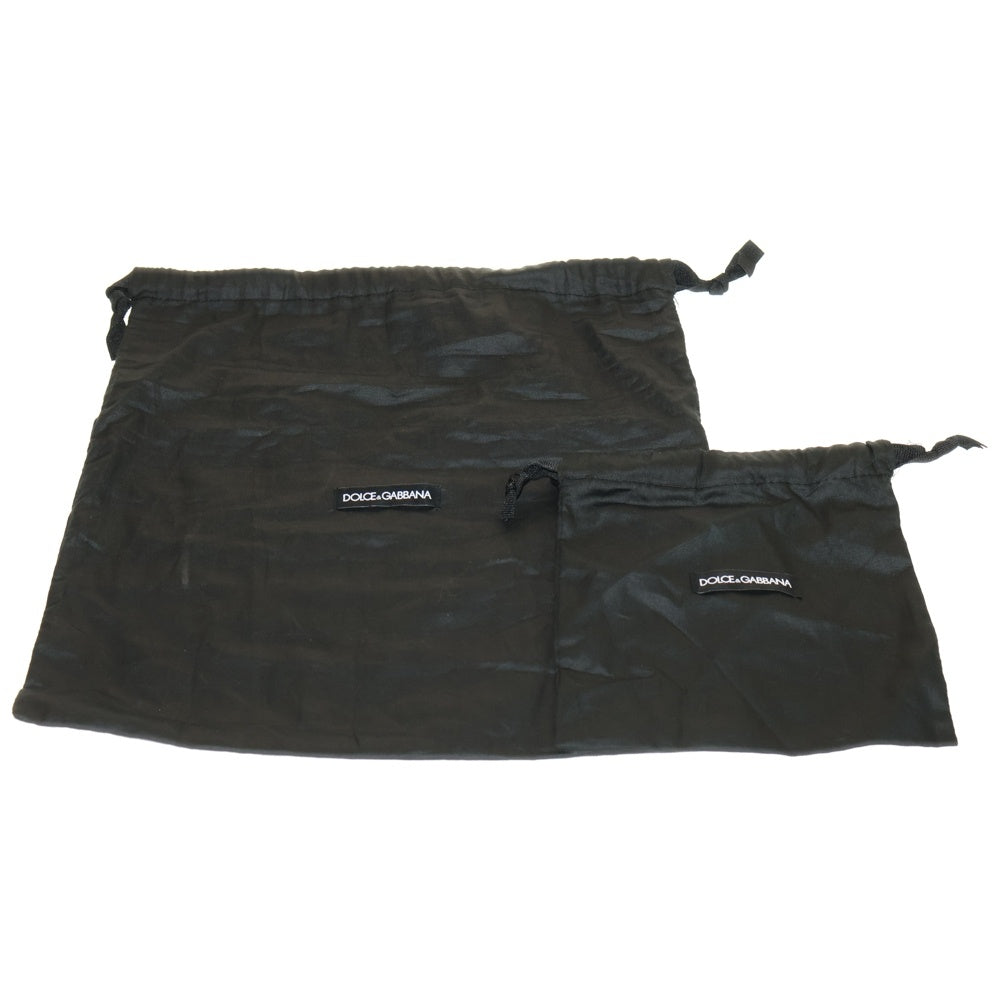 DOLCE & GABBANA(ドルチェアンドガッバーナ) SICILY シシリー カーフスキン ショルダー付き 2WAY ハンドバッグ ブラック