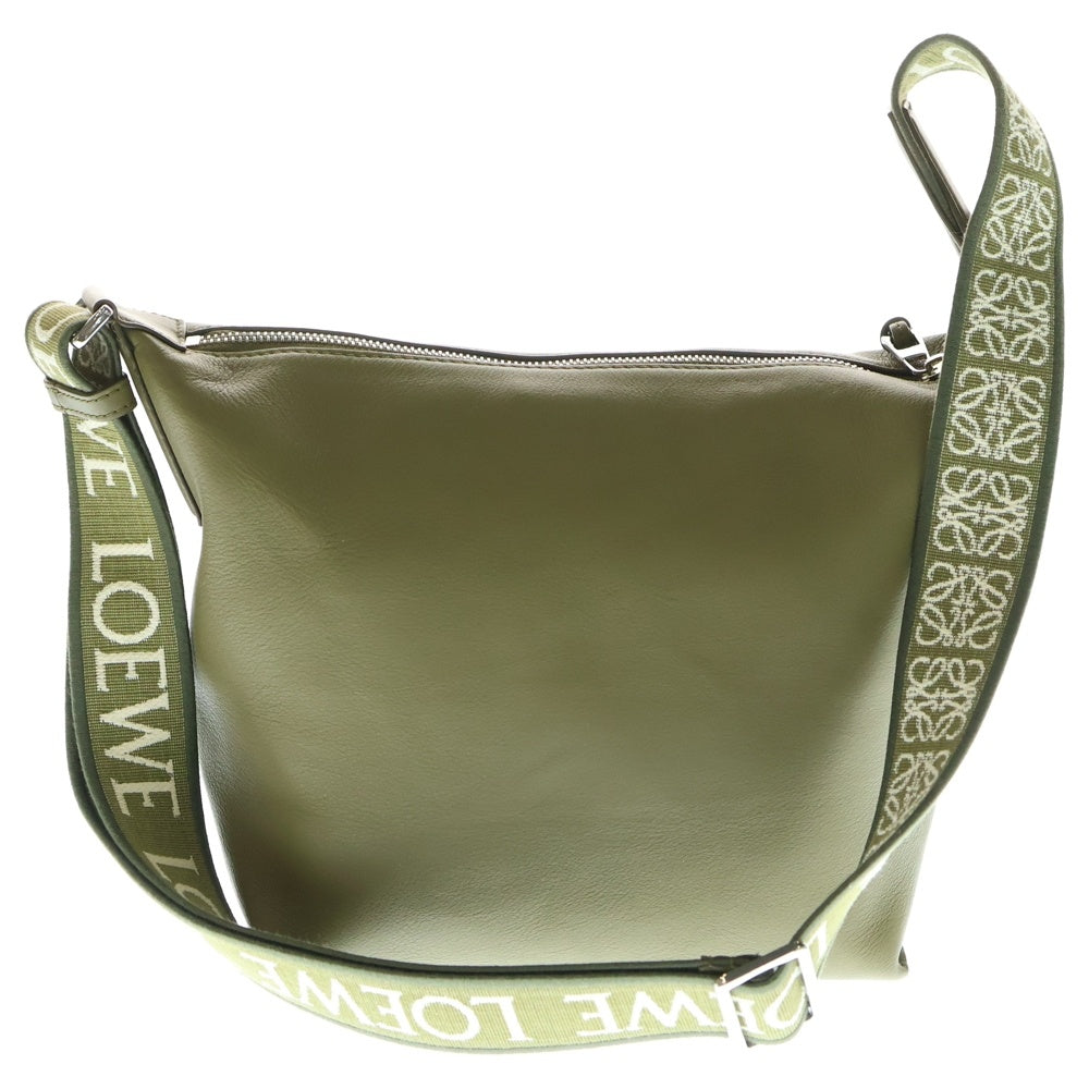 LOEWE(ロエベ) CUBI CROSSBODY キュービィ クロスボディ レザー ワンショルダー バッグ カーキ