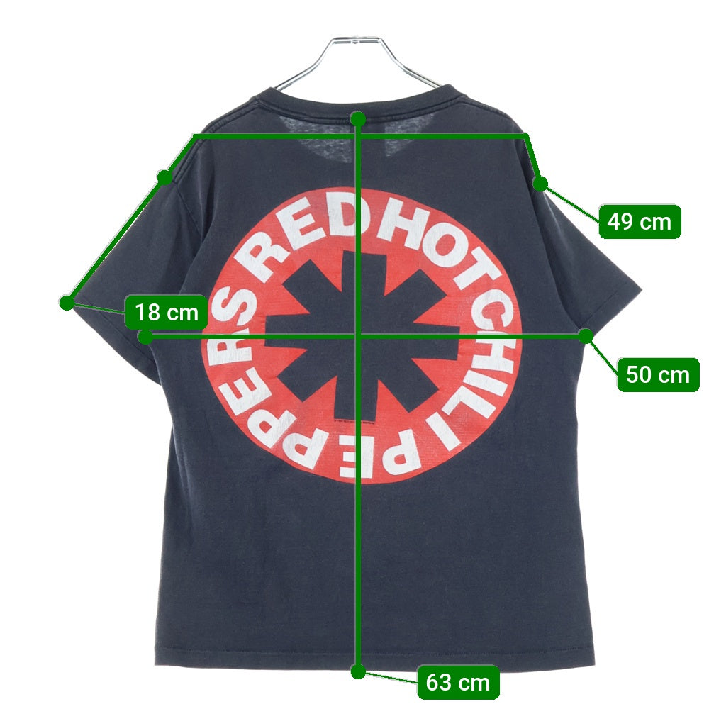 VINTAGE(ヴィンテージ) 90s RED HOT CHILI PEPPERS KOZIK レッドホットチリペッパーズ コジック 両面プリント 半袖Tシャツ カットソー グレー