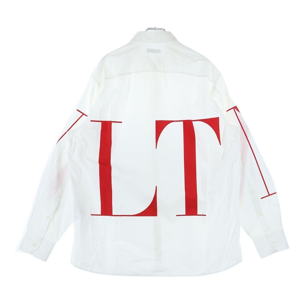 VALENTINO ロゴプリント 長袖シャツ VALENTINO ホワイト プリント入り