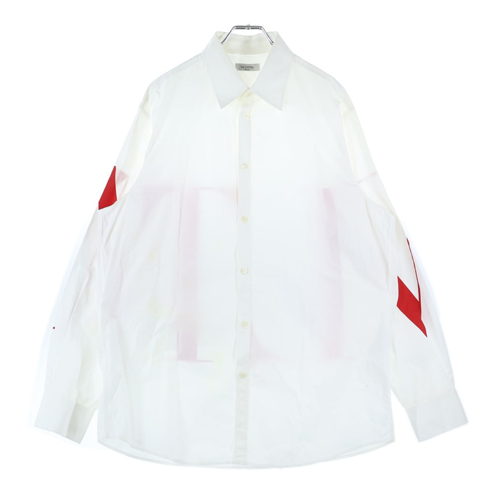 VALENTINO(ヴァレンティノ) バックロゴ プリント 長袖シャツ ホワイト WV3ABA956EW