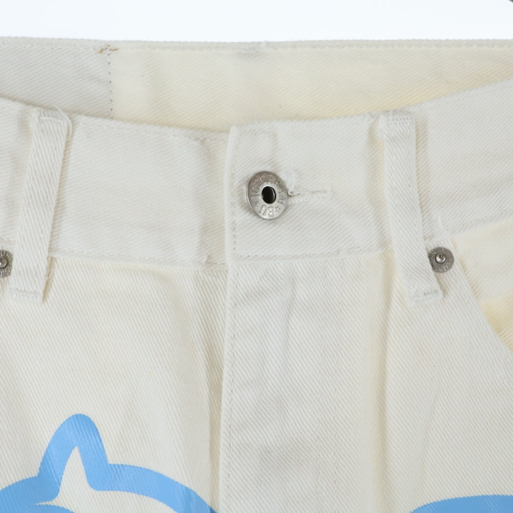 BILLIONAIRE BOYS CLUB(ビリオネアボーイズクラブ) ICE CREAM STRAIGHT JENAS アイスクリーム ストレート デニムパンツ ホワイト 1539355