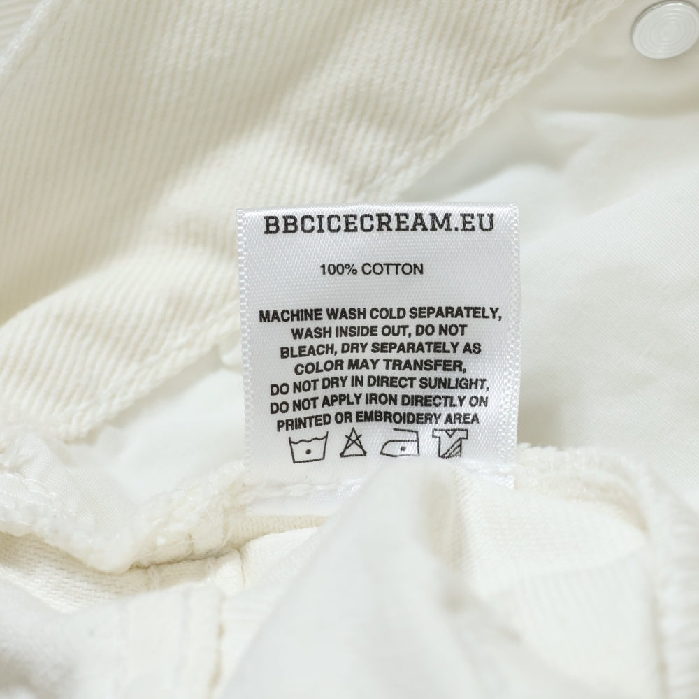 BILLIONAIRE BOYS CLUB(ビリオネアボーイズクラブ) ICE CREAM STRAIGHT JENAS アイスクリーム ストレート デニムパンツ ホワイト 1539355