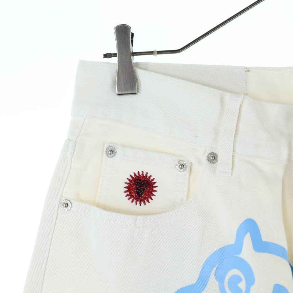 BILLIONAIRE BOYS CLUB(ビリオネアボーイズクラブ) ICE CREAM STRAIGHT JENAS アイスクリーム ストレート デニムパンツ ホワイト 1539355