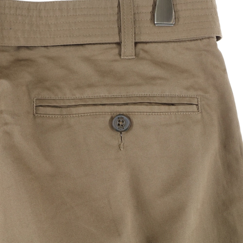 KITH(キス) 23SS Montrose Belted Pant モントローズ ベルトパンツ ブラウン KHM060279