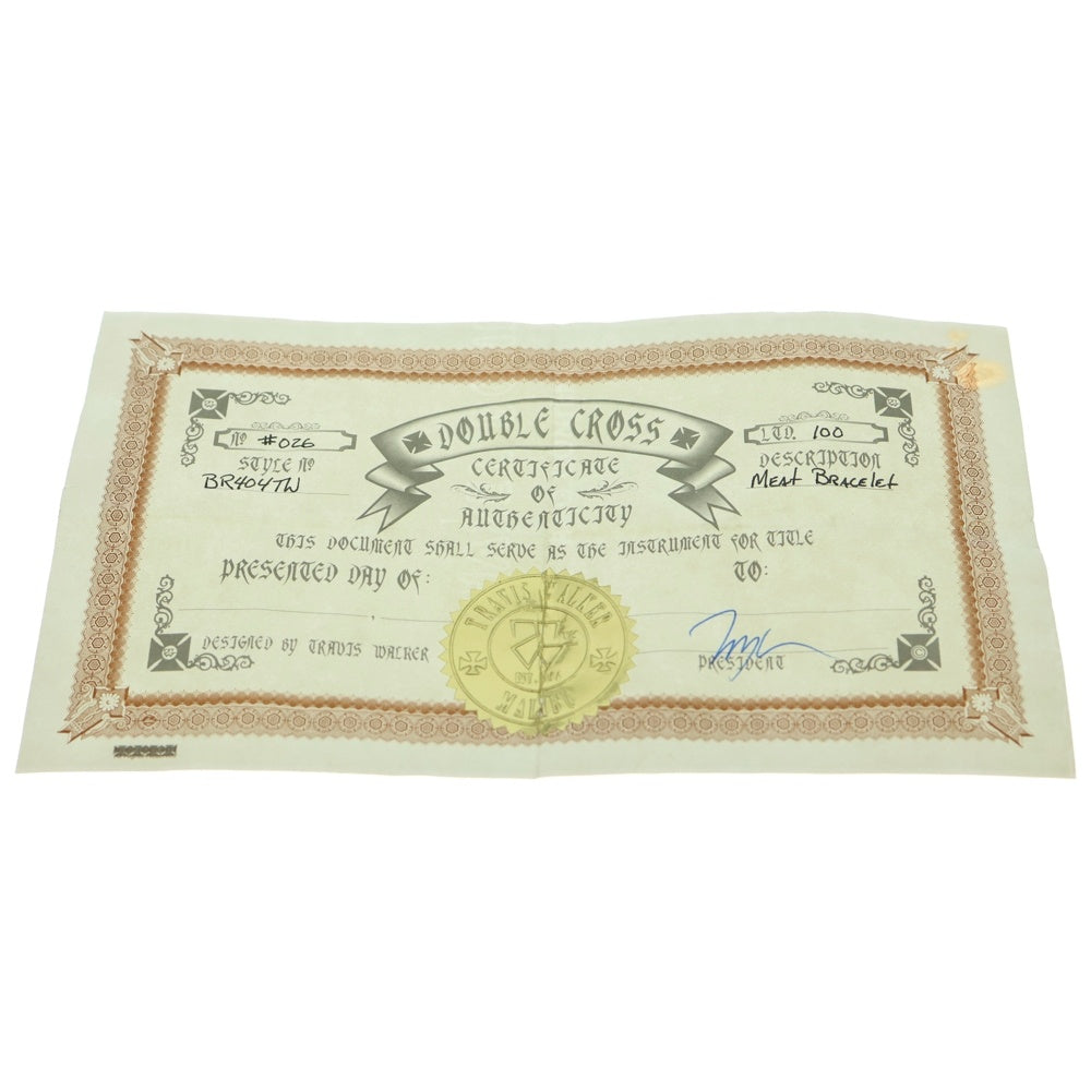 Travis Walker(トラヴィスワーカー) MEAT BRACELET 6LINK ミートブレスレット シルバー