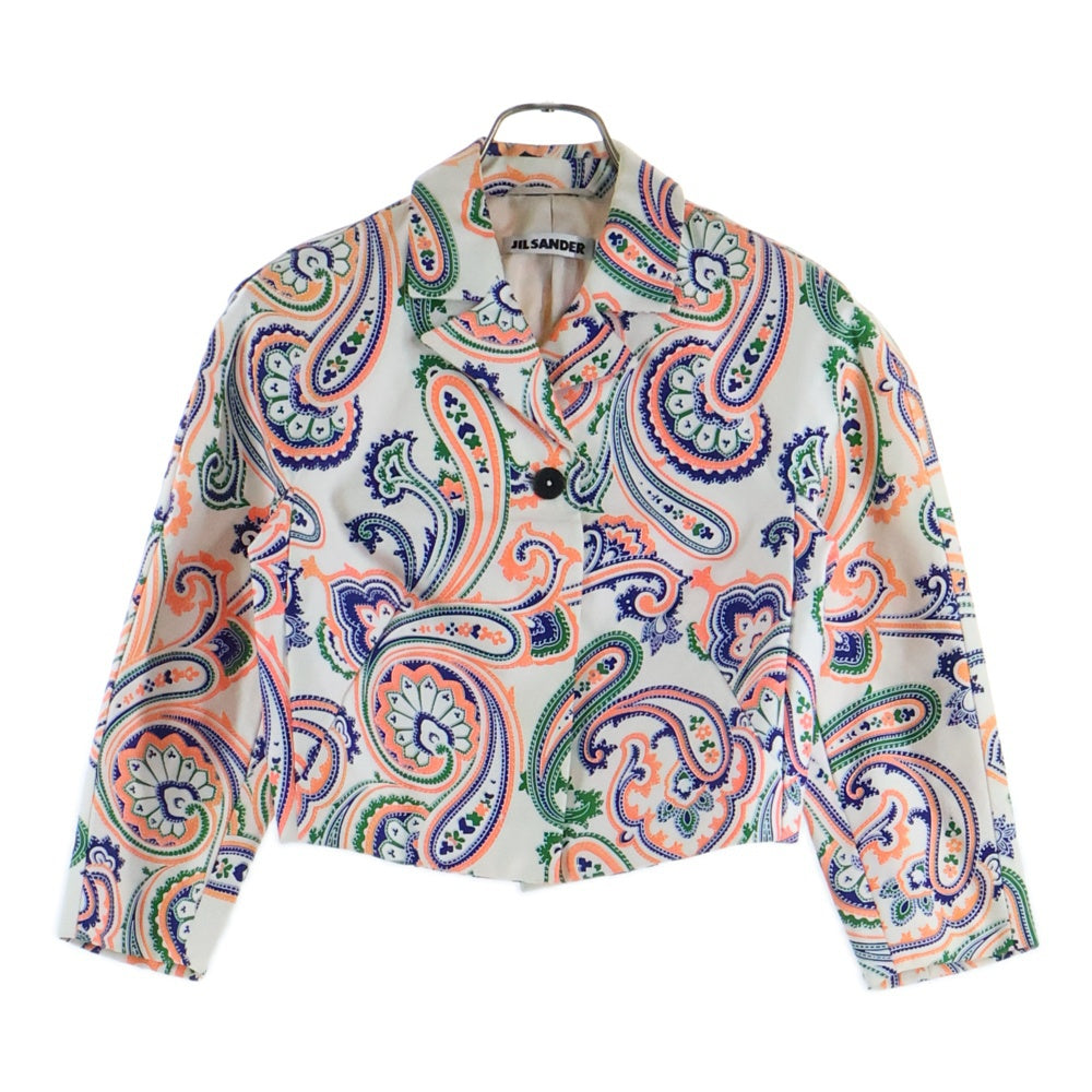 JIL SANDER(ジルサンダー) Le Chatelier Paisley Print Blazer ル シャトリエ ペイズリープリントブレザー 4B レディース総柄クロップドブレザー 20121W02376 マルチ
