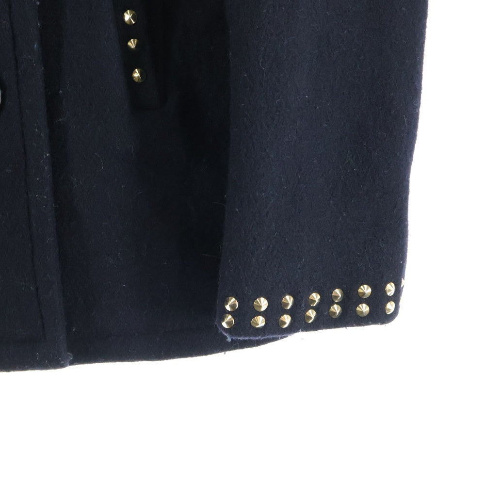 SCHOTT(ショット) U.S.740N PEA JACKET ピージャケット レディーススタッズ装飾ジャケット ブラック