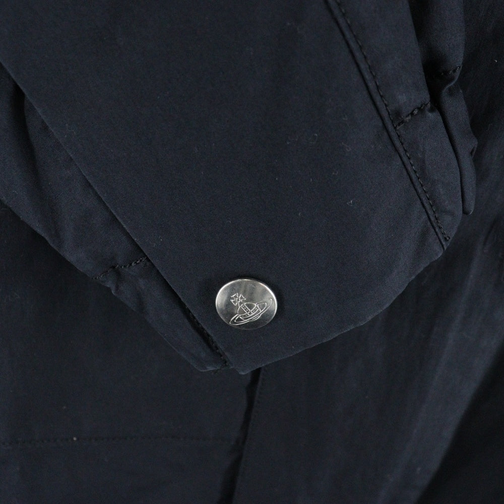 Vivienne Westwood MAN(ヴィヴィアンウエストウッドマン) Orb Logo Coat オーブロゴコート ロゴ刺繍コットンフーデットコート 4745-1501 ブラック