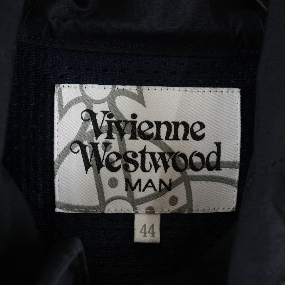 Vivienne Westwood MAN(ヴィヴィアンウエストウッドマン) Orb Logo Coat オーブロゴコート ロゴ刺繍コットンフーデットコート 4745-1501 ブラック