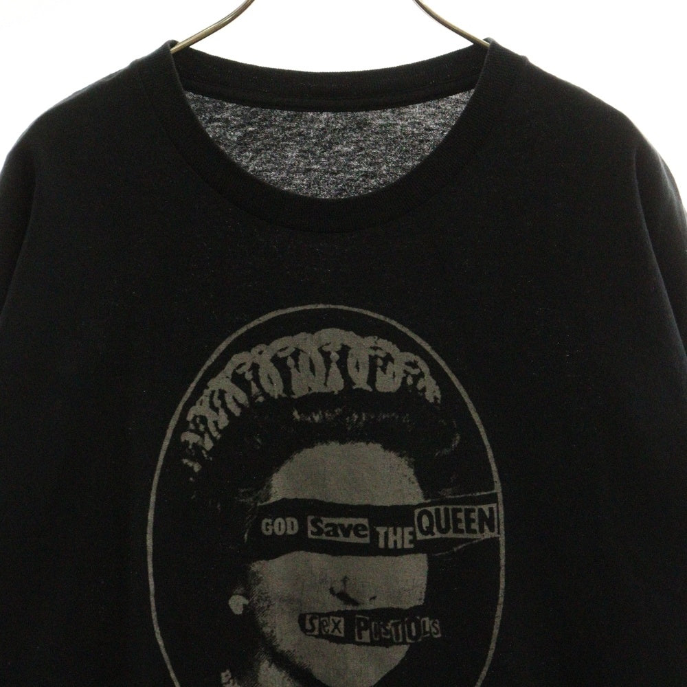 VINTAGE(ヴィンテージ) 90s~00s SEX PISTOLS GOD SAVE THE QUEEN セックスピストルズ フロントプリント Tシャツ 半袖カットソー ブラック