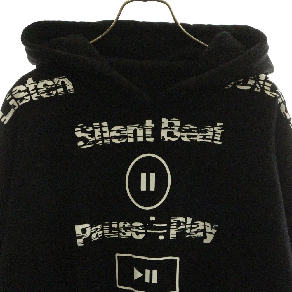 TAKAHIROMIYASHITA The SoloIst.(タカヒロミヤシタザソロイスト) 22SS Pause≒Play Oversized Hoodie ポーズプレイオーバーサイズドフーディー sc.0363SS22 ブラック