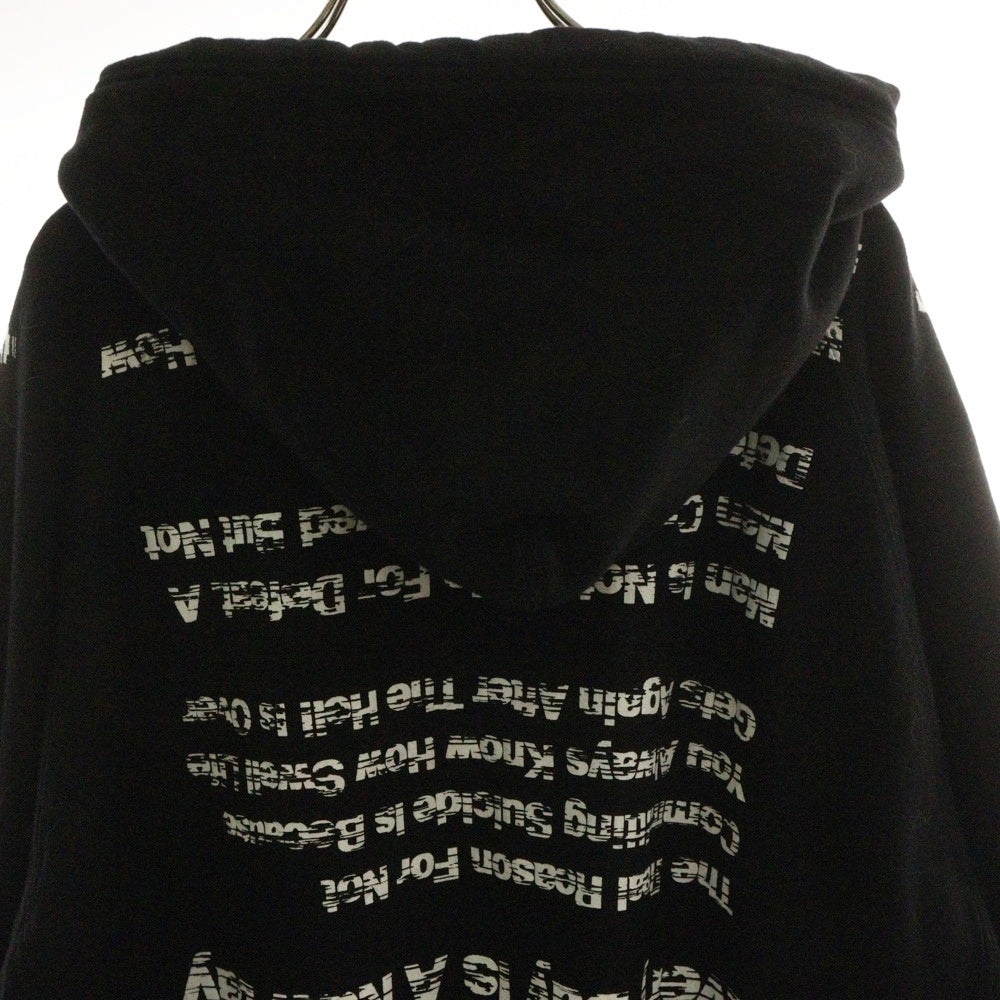 TAKAHIROMIYASHITA The SoloIst.(タカヒロミヤシタザソロイスト) 22SS Pause≒Play Oversized Hoodie ポーズプレイオーバーサイズドフーディー sc.0363SS22 ブラック