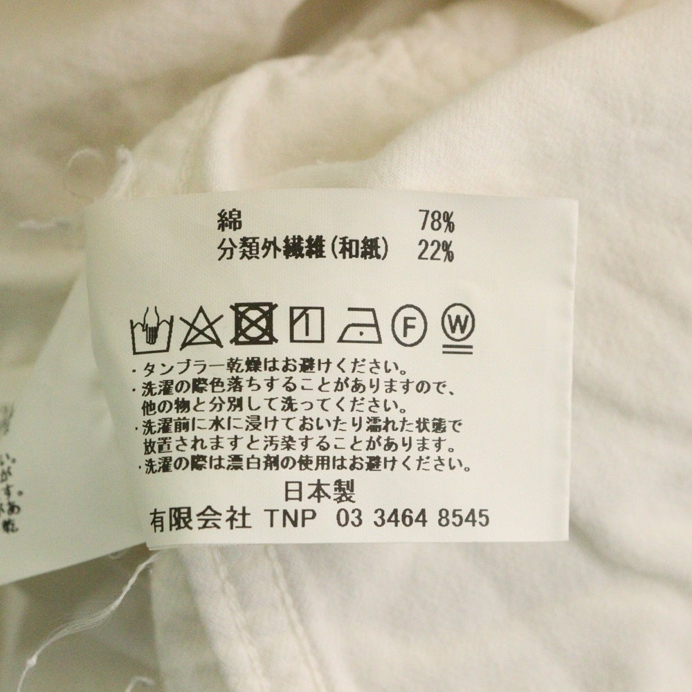 nonnative(ノンネイティブ) 24SS ×UNDERCOVER Monk Jacket Cotton Paper Viera Overdyed アンダーカバー モンクジャケットペーパービエラオーバーダイド 長袖シャツ UN-J0302