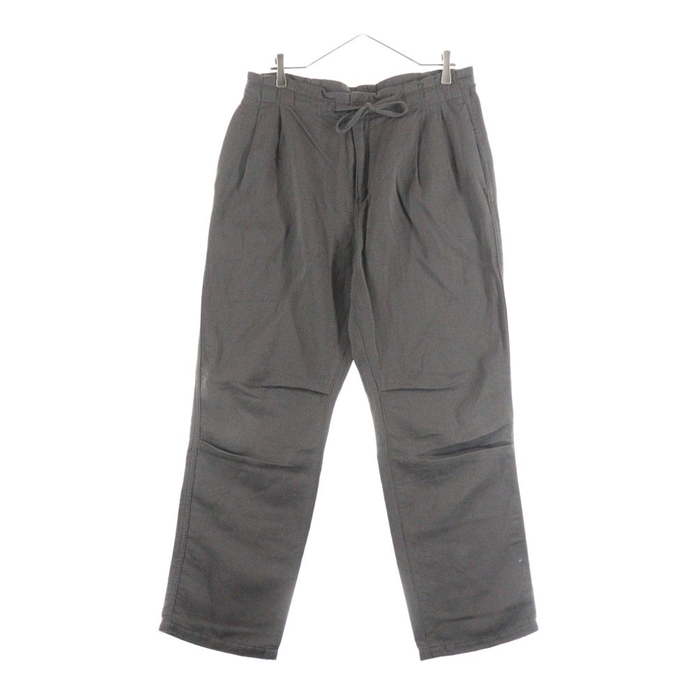 nonnative(ノンネイティブ) 24AW Voyager Easy Pants W/Li Twill ボイジャーイージーパンツウールリネンツイル ドローストリングワイドパンツ NN-P4523 ブラウン