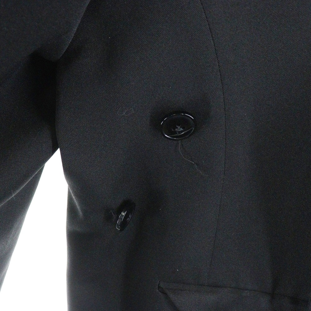 MARTINE ROSE(マーティンローズ) 23SS Oversized Wrap Jacket オーバーサイズドラップジャケット 2B変形ドレープテーラードジャケット CMRSS23-332 B ブラック