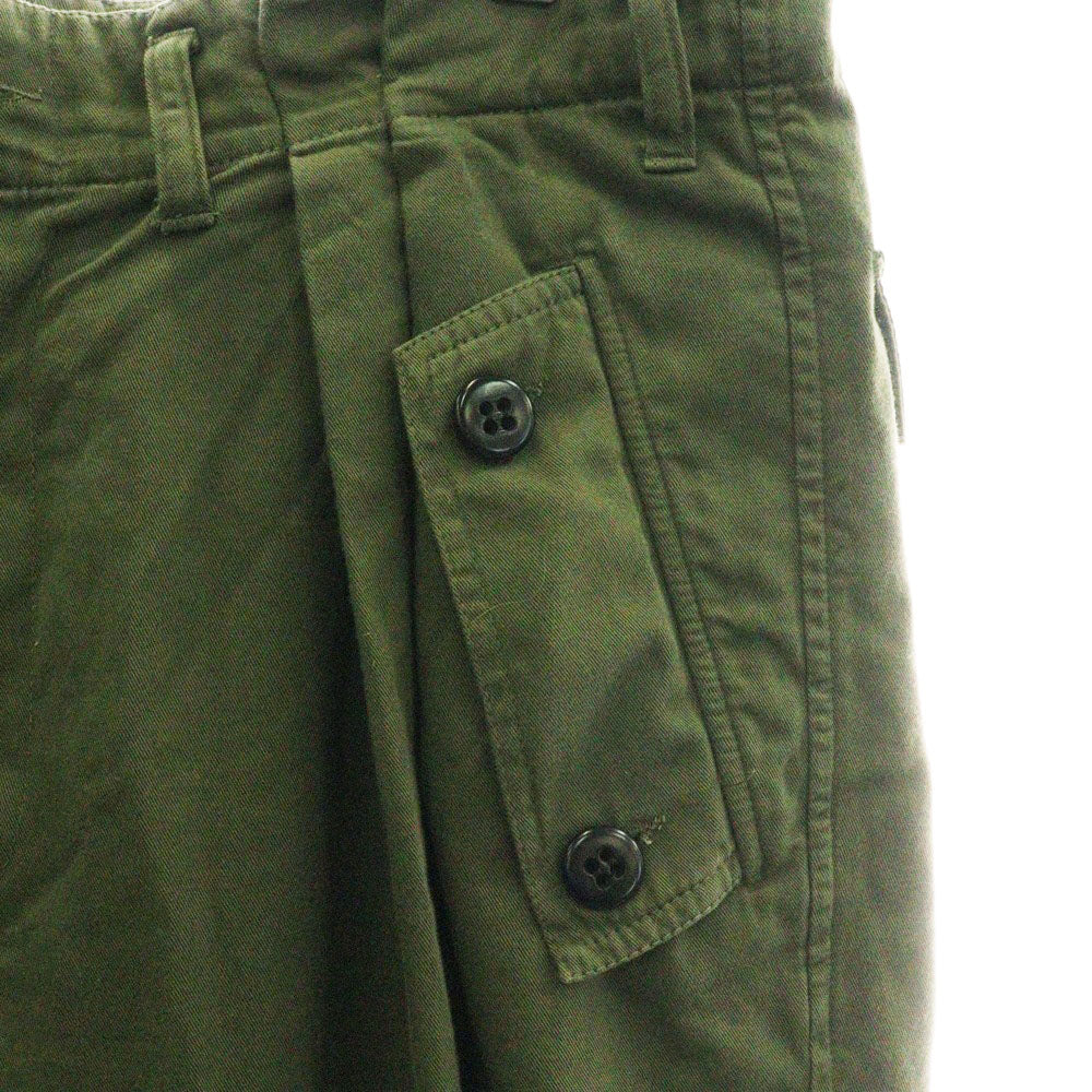 DRIES VAN NOTEN(ドリスヴァンノッテン) 2 Tuck Military Trouser ツータックミリタリートラウザー カーゴパンツ カーキ
