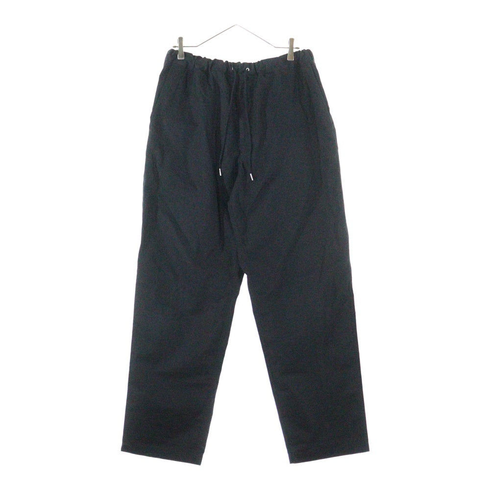 TAKAHIROMIYASHITA The SoloIst.(タカヒロミヤシタザソロイスト) 25SS Easy Pants Type 01 イージーパンツタイプ01 ドローストリングコットンイージーパンツ sp.0004aSS25 ブラック