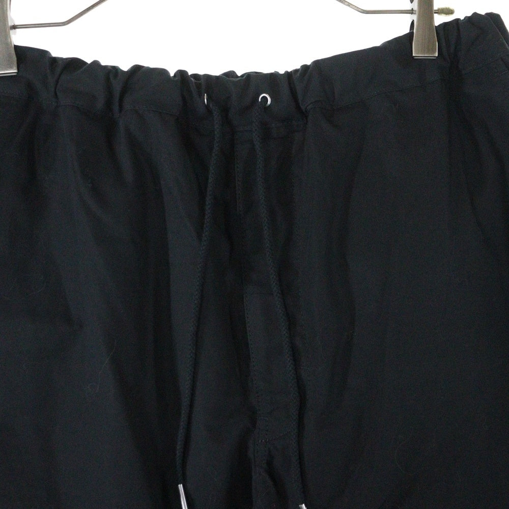 TAKAHIROMIYASHITA The SoloIst.(タカヒロミヤシタザソロイスト) 25SS Easy Pants Type 01 イージーパンツタイプ01 ドローストリングコットンイージーパンツ sp.0004aSS25 ブラック