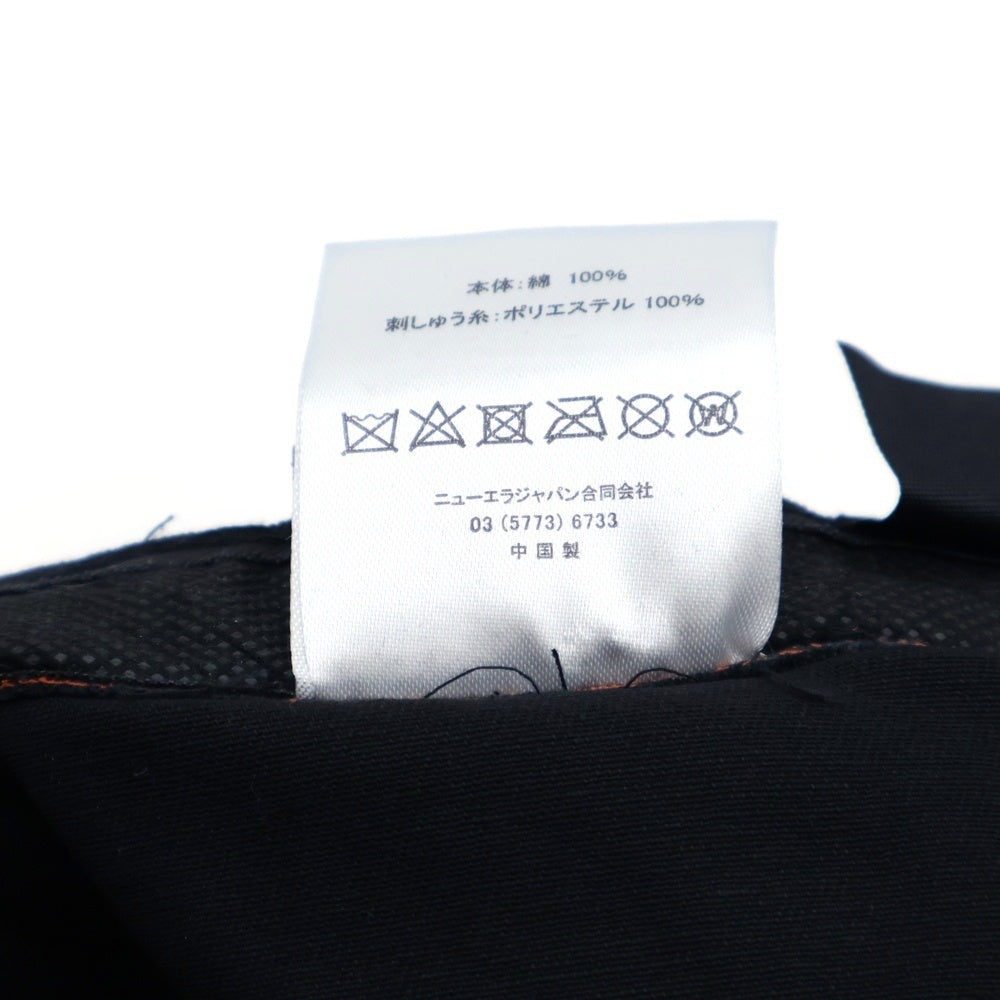 NEW ERA(ニューエラ) 読売ジャイアンツ×TAKAHIRO MIYASHITA Soloist タカヒロミヤシタソロイスト トリプルネーム 総柄バケットハット 帽子 ブラック/オレンジ