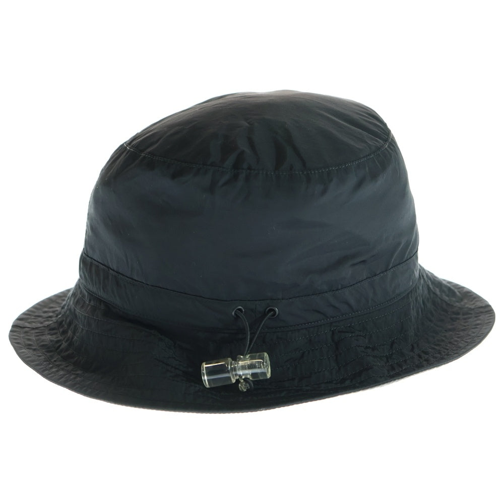LOUIS VUITTON(ルイヴィトン) レインボーLVロゴ ボブ トランスフォーマブル ナイロン バケットハット ドローコード付き 帽子 NX0199 MP2552 ブラック