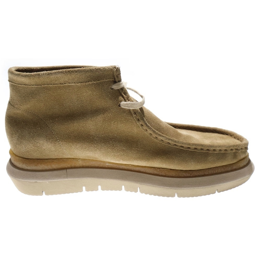 Clarks(クラークス) ×Sacai Hybrid Wallabee Boot サカイ ハイブリッドワラビーブーツ スウェードミッドカットブーツ UK9/27cm 23-03070M ブラウン
