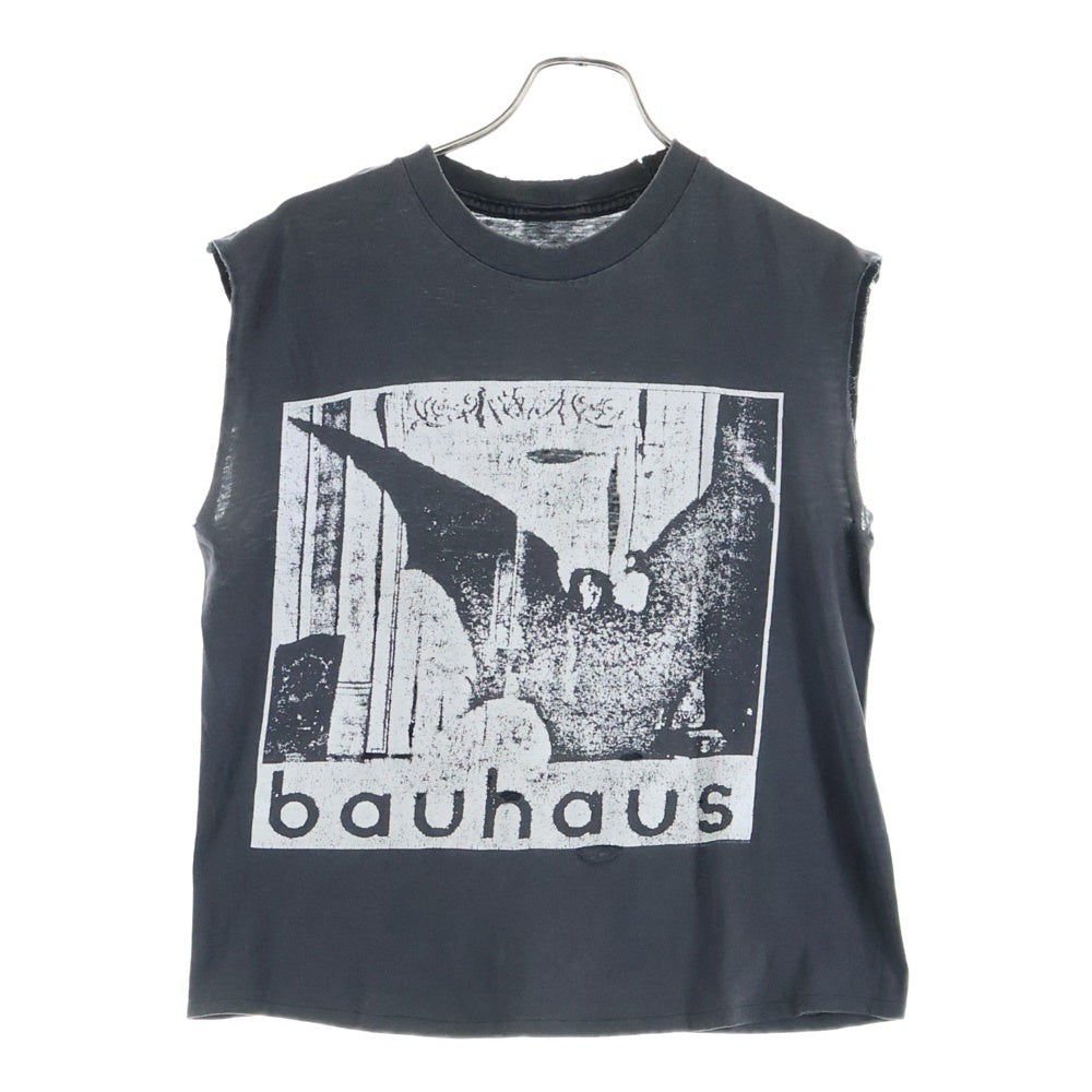 VINTAGE(ヴィンテージ) Bauhaus Tee バウハウス ロゴプリントノースリーブカットソー ブラック