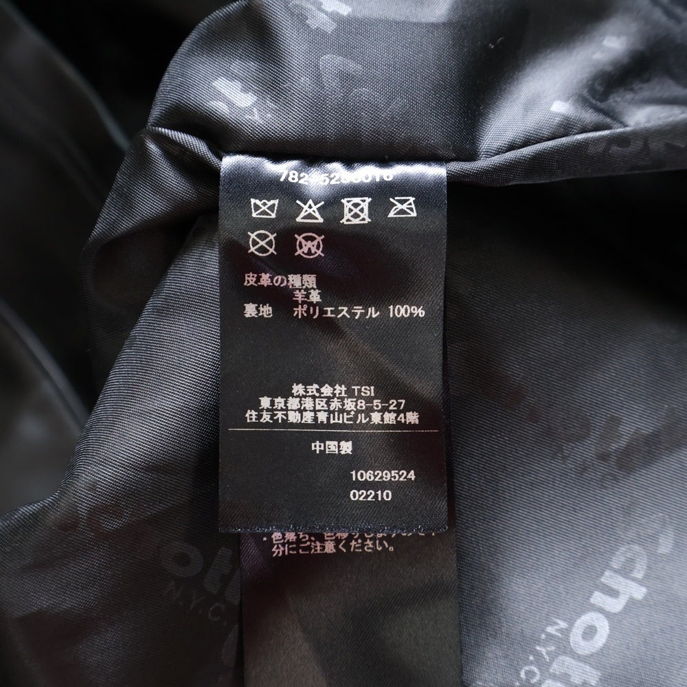 SCHOTT(ショット) ラムレザー カバーオールジャケット ブラック