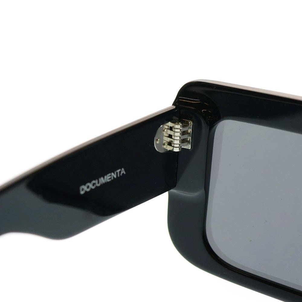 Rick Owens(リックオウエンス) 25SS DOCUMENTA SUNGLASSES ドクメンタ スクエアサングラス アイウェア ブラック RG0000002GBLKB