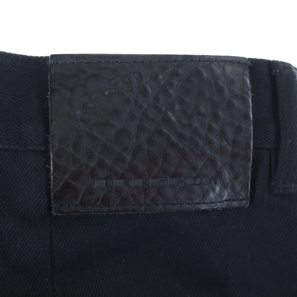 DRKSHDW(ダークシャドウ) DOUBLE KNEE GETH ダブルニーゲスデニムパンツ ブラック DL01E6387-BLK