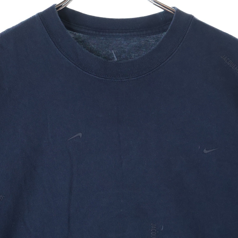 NIKE(ナイキ) ×JACQUEMUS ジャックムス ロゴデザイン 半袖Tシャツ カットソー ネイビー HF7112-475