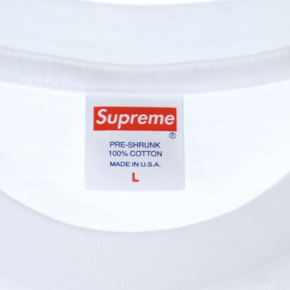 SUPREME(シュプリーム) Box Logo L/S Tee ボックス ロゴ クルーネック 長袖Tシャツ カットソー ホワイト