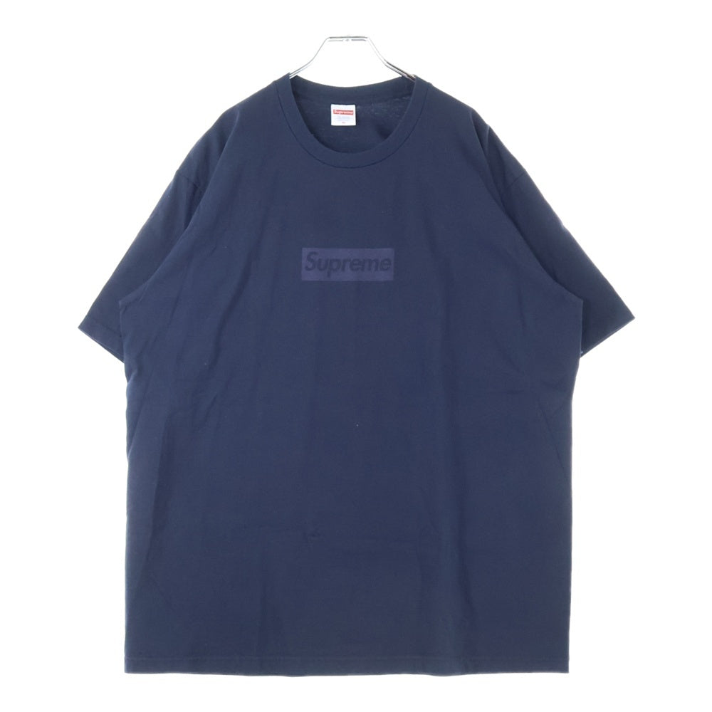 SUPREME(シュプリーム) 23SS Tonal Box Logo Tee トーナル ボックスロゴ 半袖Tシャツ カットソー ネイビー
