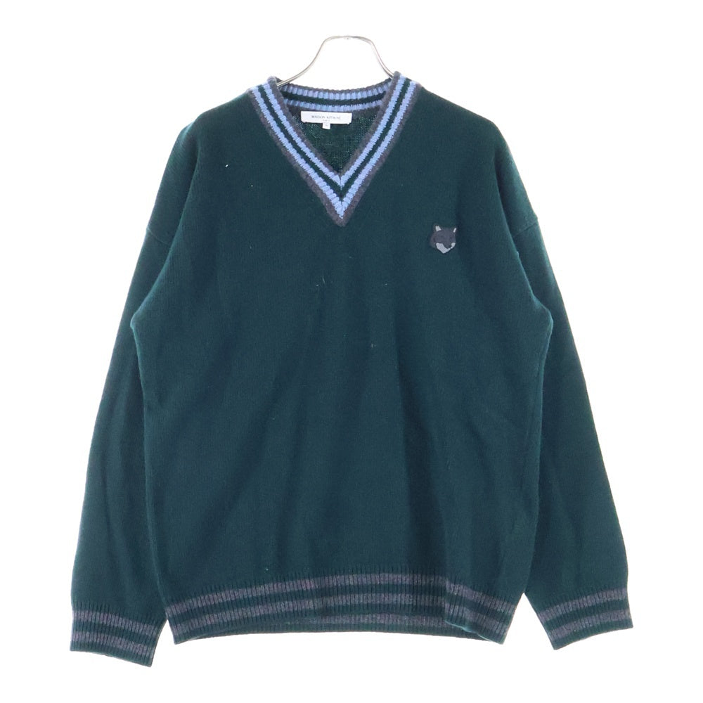 メゾンキツネ ワッペン ニット MAISON KITSUNE ⁄ メゾンキツネ
