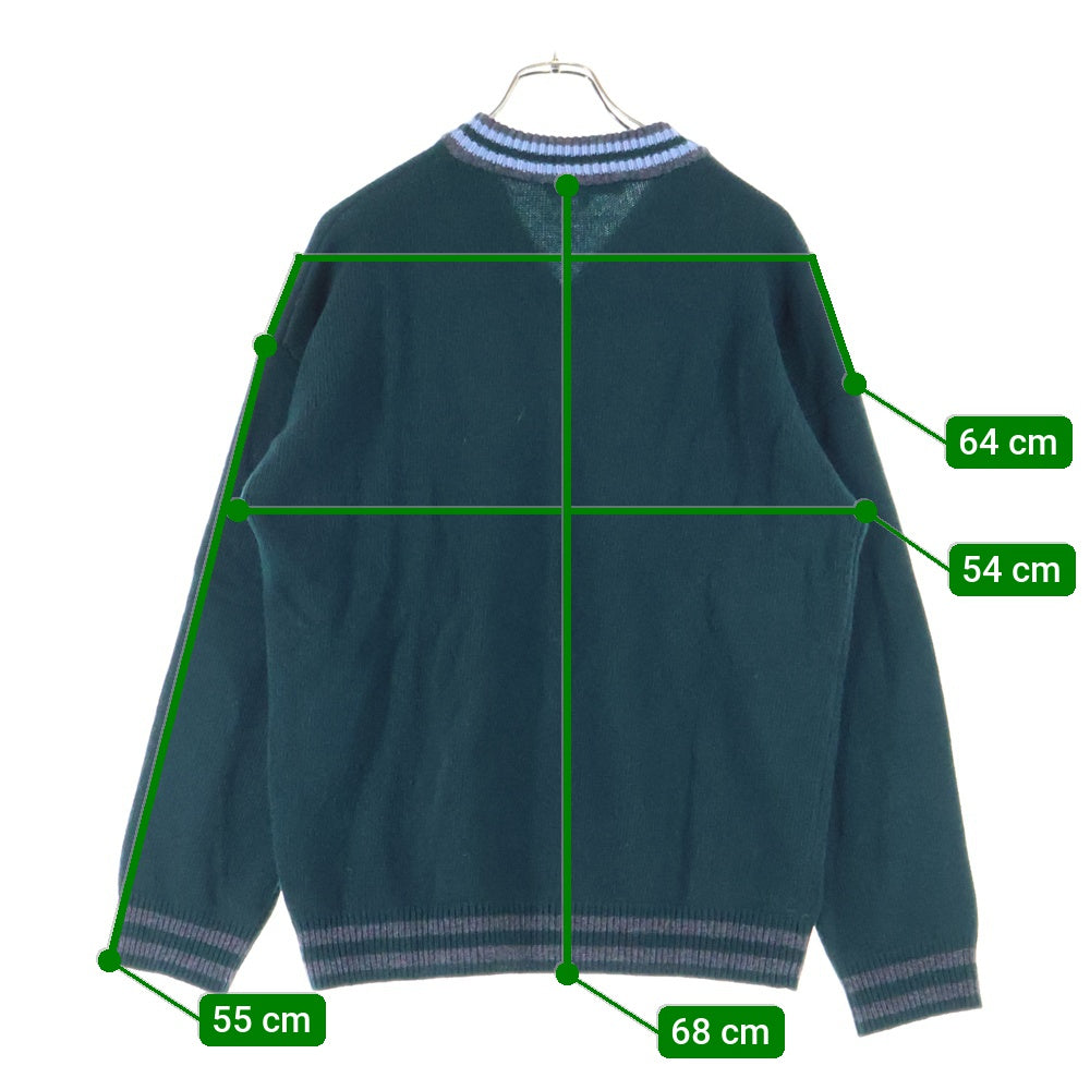 MAISON KITSUNE(メゾンキツネ) ワッペンデザイン ウールニット SPBTNM00801KT1115 グリーン