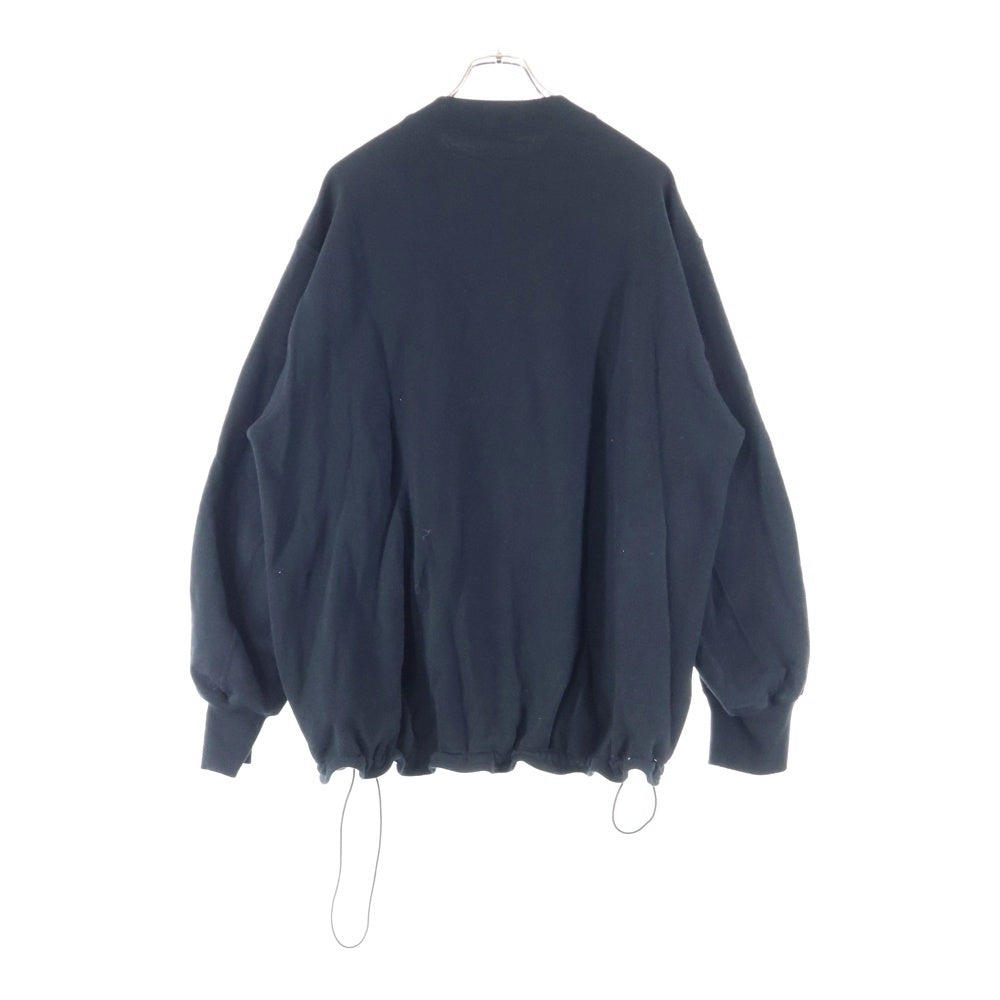 Tamme(タム) スリットデザイン クルーネックスウェット トレーナー 24A0204 ブラック