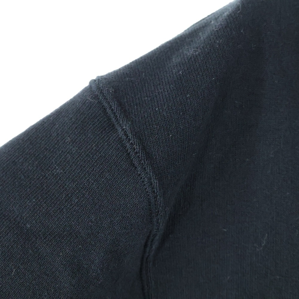 Tamme(タム) スリットデザイン クルーネックスウェット トレーナー 24A0204 ブラック