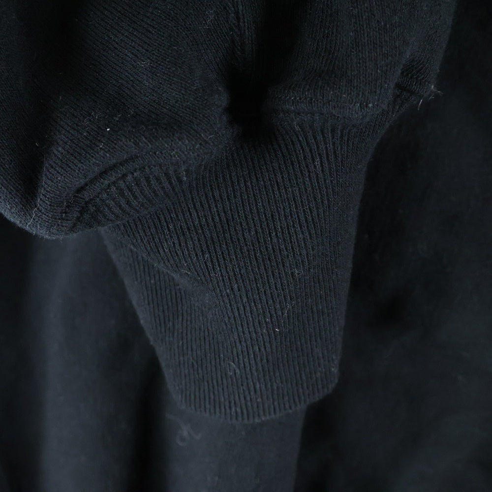 Tamme(タム) スリットデザイン クルーネックスウェット トレーナー 24A0204 ブラック