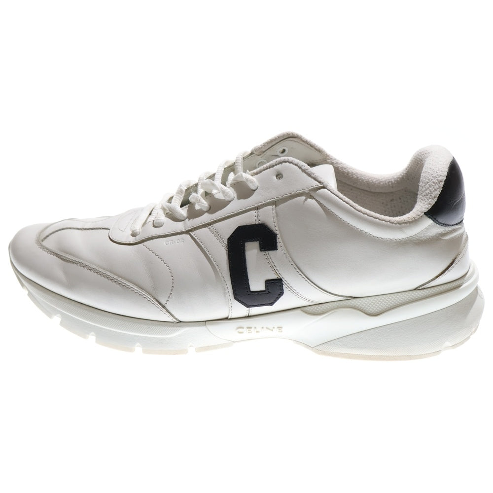 CELINE(セリーヌ) Runner CR-02 Low Lace-Up Sneaker ランナーローレースアップスニーカー レザーローカットスニーカー 359293338C.01OK ホワイト