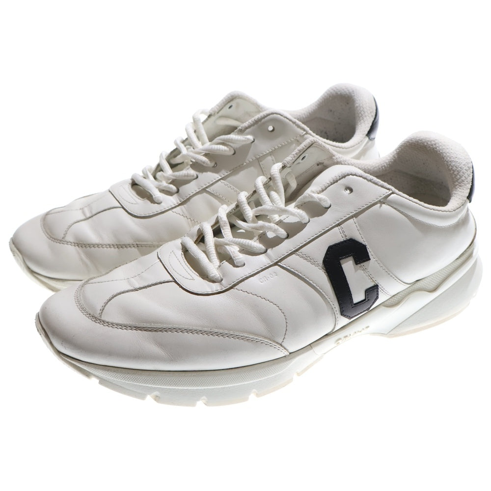 CELINE(セリーヌ) Runner CR-02 Low Lace-Up Sneaker ランナーローレースアップスニーカー レザーローカットスニーカー 359293338C.01OK ホワイト
