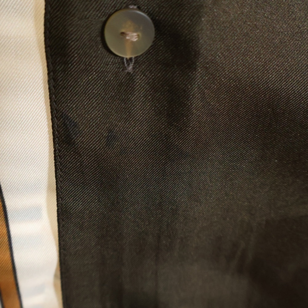 LOEWE(ロエベ) Paula's Ibiza Silk Shirts パウラズイビザ シルクシャツ ボタンダウン半袖シャツ H616Y05X53 ブラウン