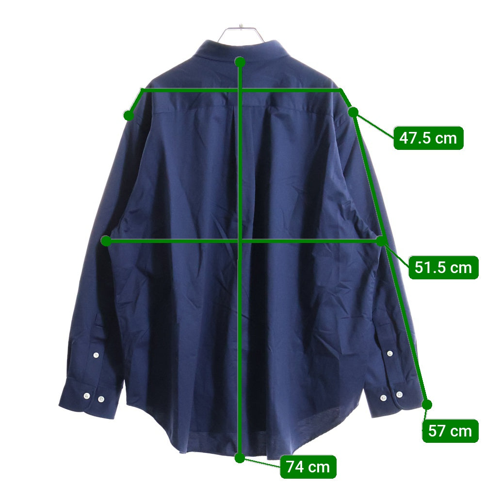 KANEMASA PHIL.(カネマサフィル) 24SS 46G Atmosphere Shirt アトモスフィアシャツ ボタンダウン長袖シャツ KM24S-003 ネイビー